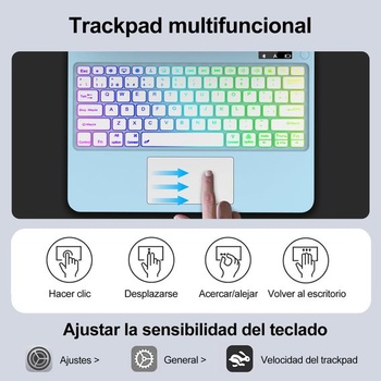 Puzdro s klávesnicou pre iPad Air 13 palcov M3 2025/M2 2024, iPad Pro 12,9 palcov (32,8 cm) (6./5.