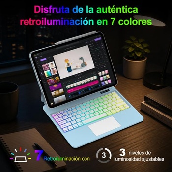 Puzdro s klávesnicou pre iPad Air 13 palcov M3 2025/M2 2024, iPad Pro 12,9 palcov (32,8 cm) (6./5.