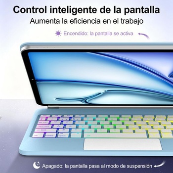 Pouzdro s klávesnicí pro iPad Air 13 palců M3 2025/M2 2024, iPad Pro 12,9 palců (32,8 cm) (6. / 5.