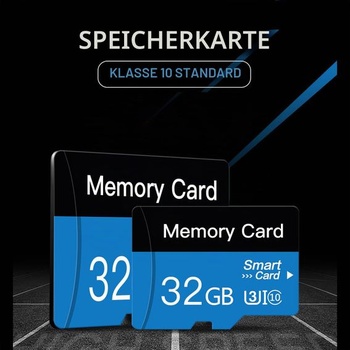 Balení 2 paměťových karet MicroSD 32GB, karta Micro SD s adaptérem, třída 10, UHS-I, A1, pro chytrý