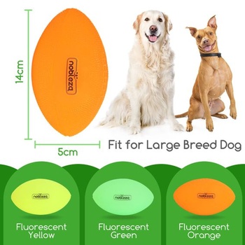 Nobleza Dog Ball, pískacia ragbyová lopta pre psov, zvuková hračka pre stredné a veľké plemená, vodné