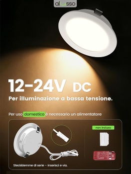 Bodové LED svietidlá Alusso ST20-W3, 6 ks