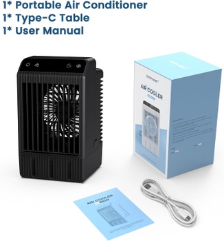 Prenosná klimatizácia Tiptop Home 11W čierna