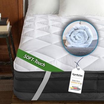 Chránič matraca Komfortec Soft 200x200 cm | Priedušný a mäkký poťah na matrac | Certifikácia Oeko-TEX