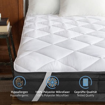 Chránič matraca Komfortec Soft 200x200 cm | Priedušný a mäkký poťah na matrac | Certifikácia Oeko-TEX