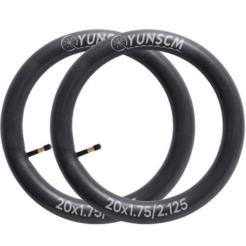 YunSCM 2 ks 20-palcová duša z plášťa 20x1,75 20x1,95 20x2,10 20x2,125 AV48mm ventilček Schrader,