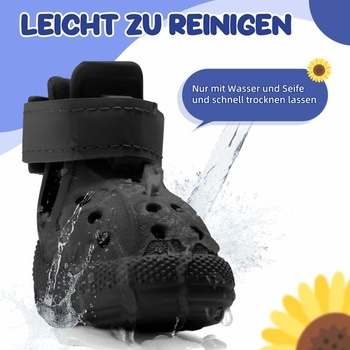 Psie topánky SlowTon do rozpálených chodníkov, priedušné, protišmykové psie sandále s reflexnými pruhmi,