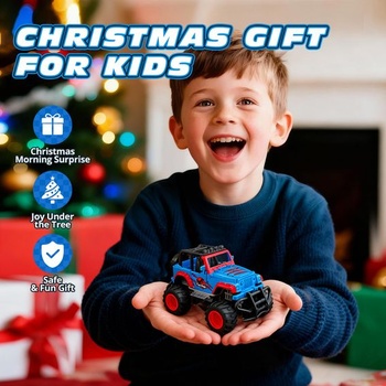Tecnock Mini RC auto pre deti, diaľkovo ovládané auto 1:32 s batériou typu C, robustný mini RC