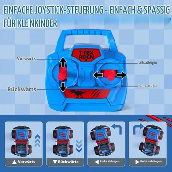 Tecnock Mini RC auto pre deti, diaľkovo ovládané auto 1:32 s batériou typu C, robustný mini RC