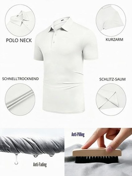 Pánské polo tričko s krátkým rukávem COOFANDY, ležérní sportovní tričko na cvičení, základní