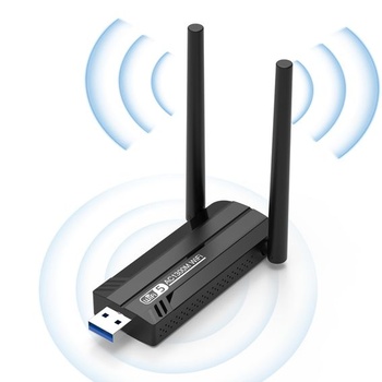USB WLAN adaptér pre PC - internetový adaptér 1300 Mbps USB 3.0 dvojpásmový