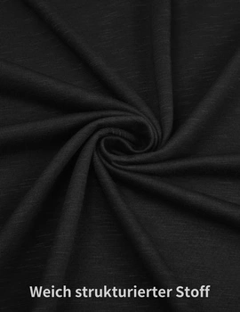Pánske tričko s dlhým rukávom COOFANDY Henley Shirt Basic, veľkosť L, čierne