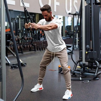 Pánské letní tričko s kulatým výstřihem COOFANDY, sportovní tričko s krátkým rukávem, slim fit,