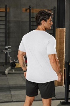 Pánske letné tričko s okrúhlym výstrihom COOFANDY, športové tričko s krátkym rukávom, slim fit,