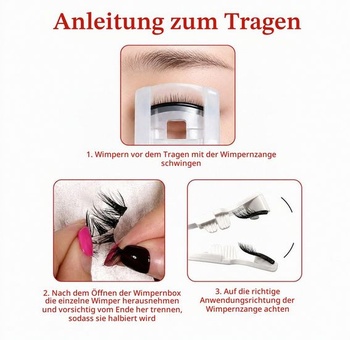 Sada magnetických řas bez oční linky a lepidla - 2 páry magnetických řas s přirozeným vzhledem,