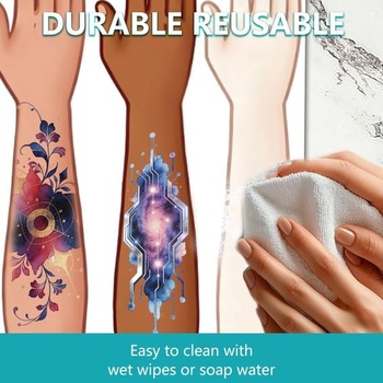 Dvoudílná cvičební tabule pro malování na paži, velikost A4, opakovaně použitelná cvičební tabule