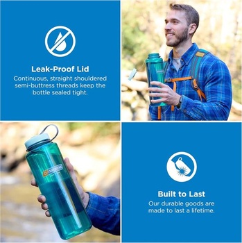 Fľaša na vodu Nalgene Sustain Tritan vyrobená z materiálu bez BPA, vyrobená z 50% recyklovaného