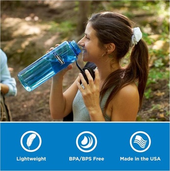 Fľaša na vodu Nalgene Sustain Tritan vyrobená z materiálu bez BPA, vyrobená z 50% recyklovaného