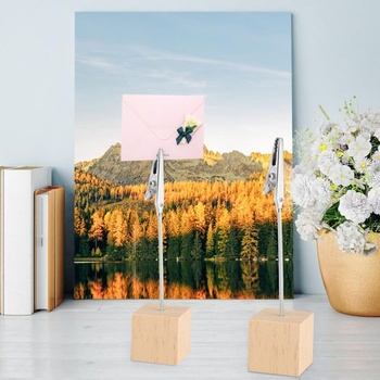 20 držáků na fotografie s klipy, odolné držáky na fotografie, držáky na pohlednice, stojany na