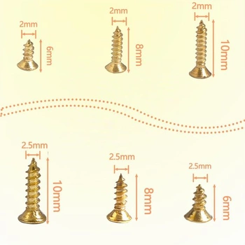 Súprava malých skrutiek M2 M2,5, 1200 kusov, skrutky do dreva, samorezné skrutky, dlhé 6 mm, 8 mm, 10 mm,