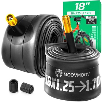 Vnútorná duša do bicykla MoovMoov 18 palcov - Pre plášte 18x1,25, 18x1,35, 18x1 3/8, 18x1 1/2, 18x1,50,
