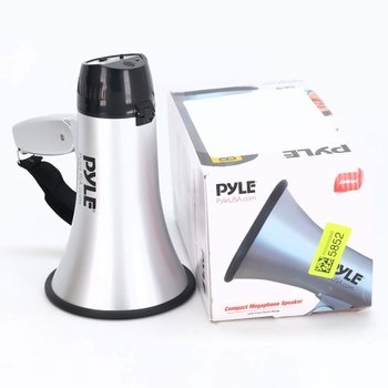 Pyle Megafon se sirénou, signální klakson – Sirénový megafon – Mini megafon pro děti a dospělé 20W,