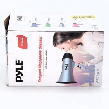 Pyle Megafon se sirénou, signální klakson – Sirénový megafon – Mini megafon pro děti a dospělé 20W,