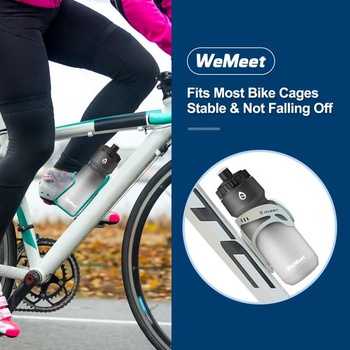 WEMEET Nepriepustná ľahká cestná cyklistická fľaša na vodu 1000 ml, pasuje na väčšinu