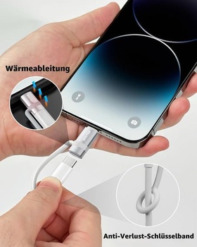 BOUTOP 2 kusy 36W USB-C na Lightning adaptér [certifikovaný MFi] strieborný