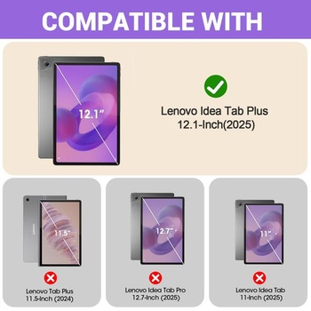 Puzdro ProCase pre Lenovo Idea Tab Plus 12,1 palca 2025, tenký ľahký kryt s trojnásobným