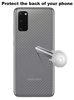Ochranný zadný kryt s ochrannou fóliou pre Samsung Galaxy S20, [balenie 4 ks] 0,1mm ultratenký zadný