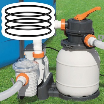 Sada 4 O-kroužků na víko pískového filtru P6563 (125x115x5 mm) - Kompatibilní s Bestway Flowclear