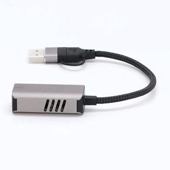 USB-C na RJ45 adaptér Pubiohs stříbrný
