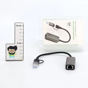 USB-C na RJ45 adaptér Pubiohs strieborný