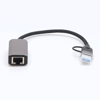 USB-C na RJ45 adaptér Pubiohs strieborný