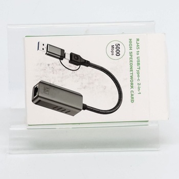 USB-C na RJ45 adaptér Pubiohs stříbrný