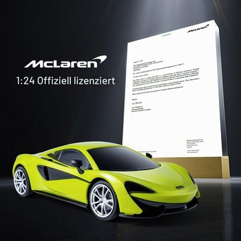 McLaren 570S oficiálne licencované auto na diaľkové ovládanie 1:24 2,4 GHz F1 RC auto zelené závodné