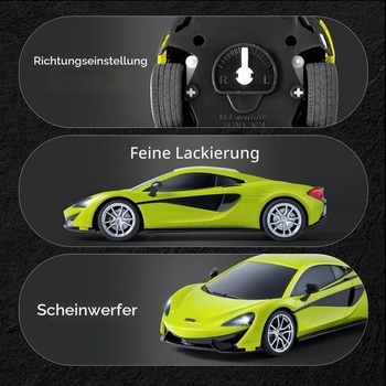 McLaren 570S oficiálne licencované auto na diaľkové ovládanie 1:24 2,4 GHz F1 RC auto zelené závodné