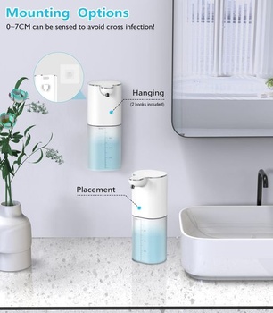 Automatický nástěnný dávkovač mýdla, Gcstnn 400ml dávkovač tekutého mýdla, nabíjení přes USB-C,