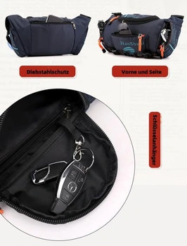 IBLUELOVER Pánska náprsná taška, crossbody taška, vonkajšia taška cez rameno, veľkokapacitné