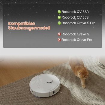 Súprava príslušenstva pre robotické vysávače Roborock Qrevo S Pro/QV 35A / QV 35S, 1 hlavná kefa, 4
