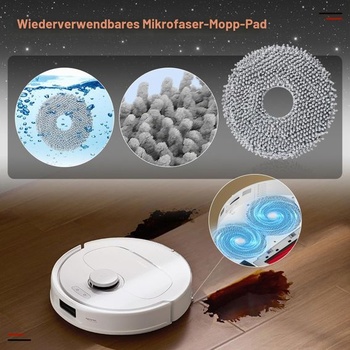 Súprava príslušenstva pre robotické vysávače Roborock Qrevo S Pro/QV 35A / QV 35S, 1 hlavná kefa, 4