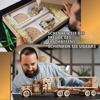 Modelářská sada UGears Truck Trailer dřevo