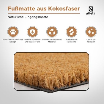 Kokosová lienková rohožka AMARU DOOR MATS