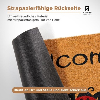 Kokosová lienková rohožka AMARU DOOR MATS
