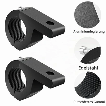 2 kusy univerzálneho držiaka pracovného svetla 19-32 mm, univerzálna svetelná rampa