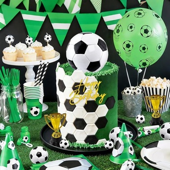 Súprava na zdobenie futbalovej torty, zdobenie futbalovej torty s ozdobou na futbalovú tortu, trofej,