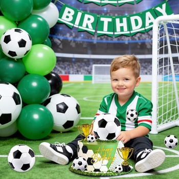 Súprava na zdobenie futbalovej torty, zdobenie futbalovej torty s ozdobou na futbalovú tortu, trofej,