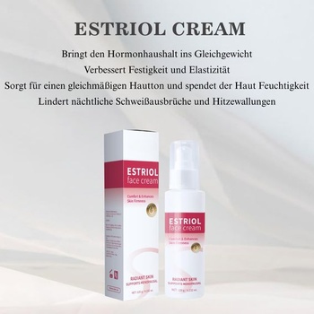 Estriol krém na tvár 120 g, estrogénový krém na vyhladenie pleti a zlepšenie elasticity,
