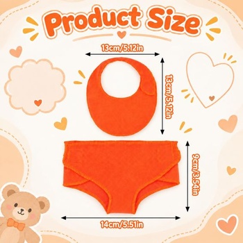 6 plen pro panenky o velikosti 30-43 cm, pohodlné doplňky k plenám